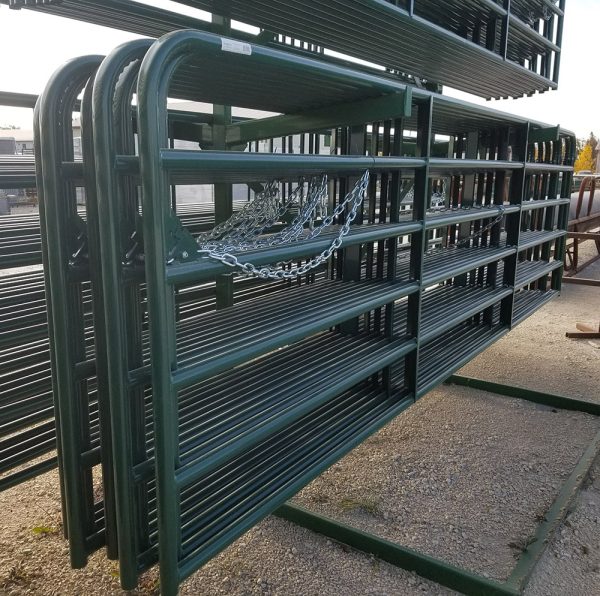 6 Bar Farm Gate-Powder Coated with chains by Lakeland