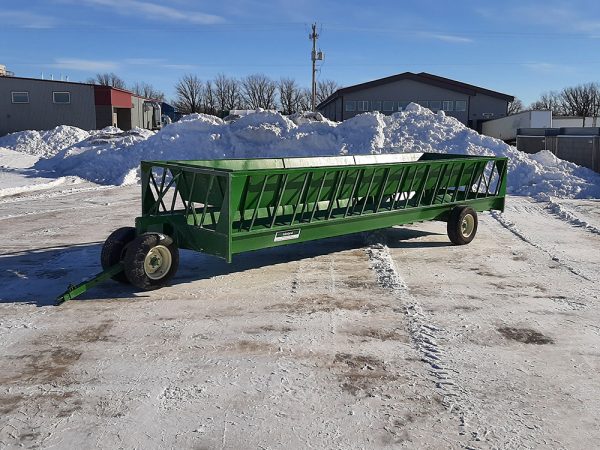 Econo Zero Grazer Feeder Wagon in green color