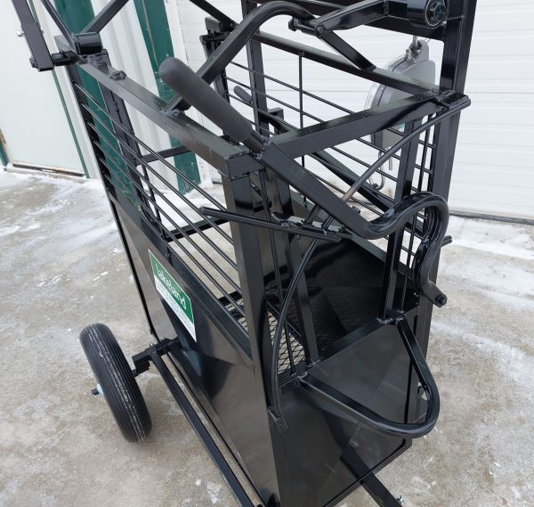 Small Portable Calf Chute with Dial Scale in Black Color- Lakeland