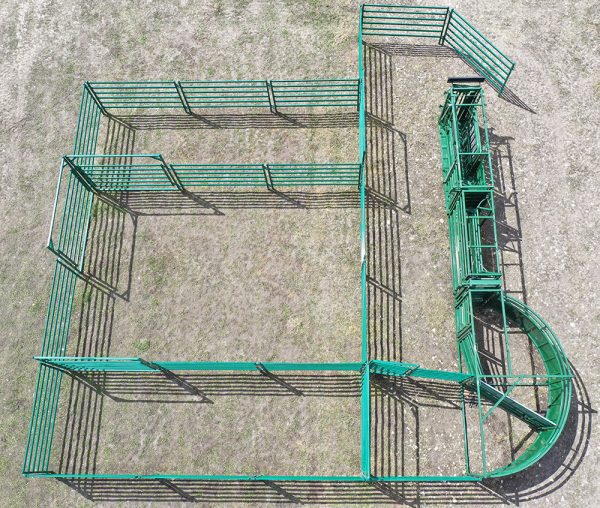 C3000 – Cattle Handling System- Drone View