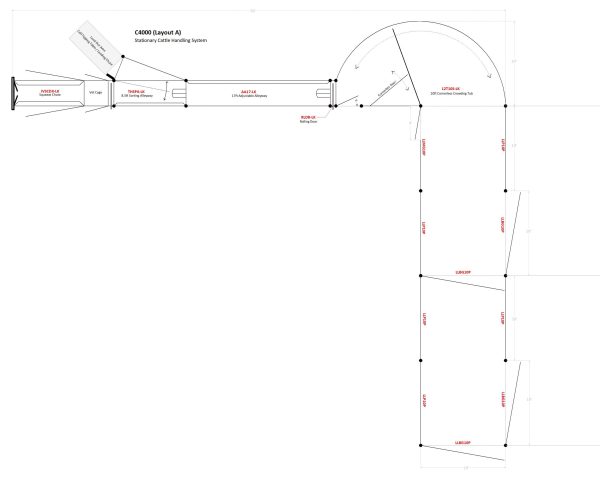 C4000 – Cattle Handling System Layout- LK