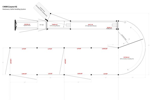 C4000 – Cattle Handling System Layout- Lakeland