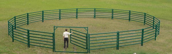 Premium Horse Pen Corral - Powder Coated Green