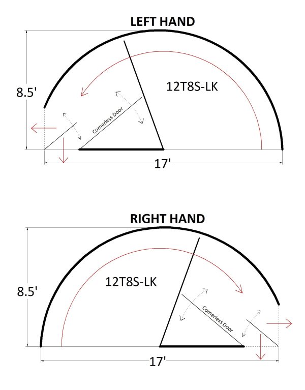 8.5ft Cornerless Crowding Tub- Dimensions Design