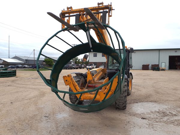 Heavy Duty Round Bale Feeder-Slant Bar Shipping with JCB