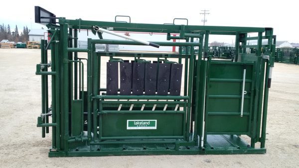 Optional Deluxe Easy Catch Squeeze Chute side view