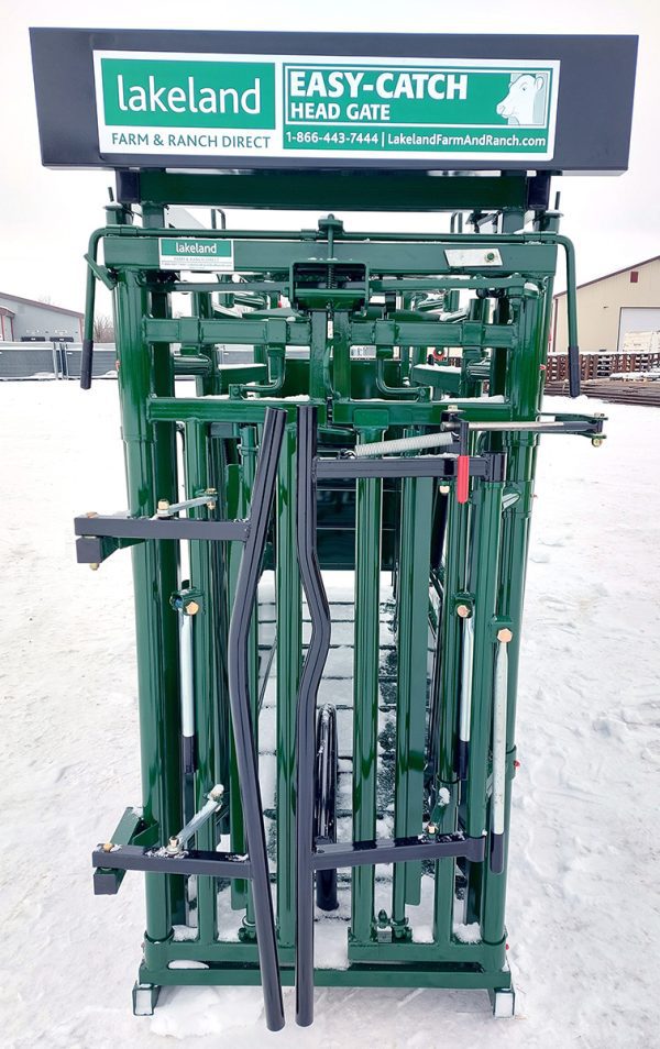 Optional Deluxe Easy Catch Squeeze Chute- Front view