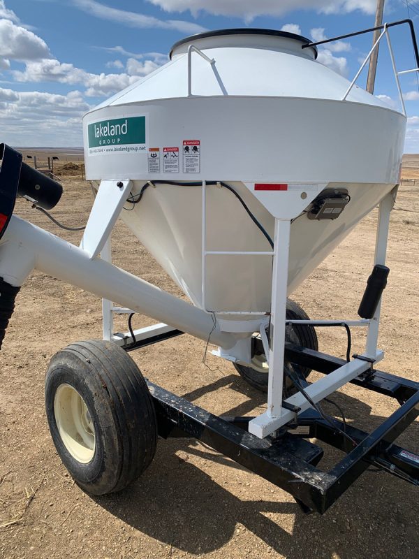 45 Bushel Easy Feeder in White Color in Field