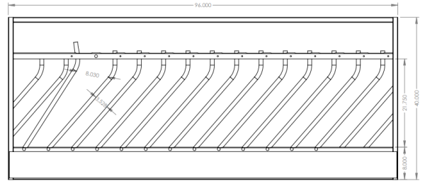 4ft Powder Coated Man Gate (Gate in Frame) Design
