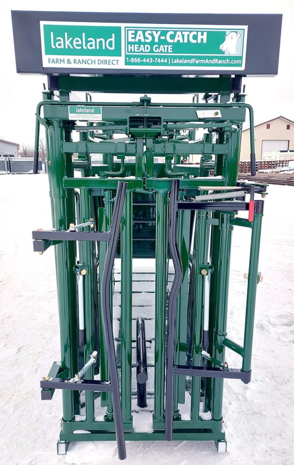 Portable Easy Catch Head Gate Open Front View