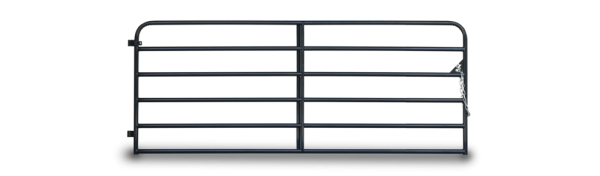 6 Bar Farm Gate-Powder Coated in black by Lakeland