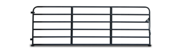 6 Bar Farm Gate-Powder Coated in black