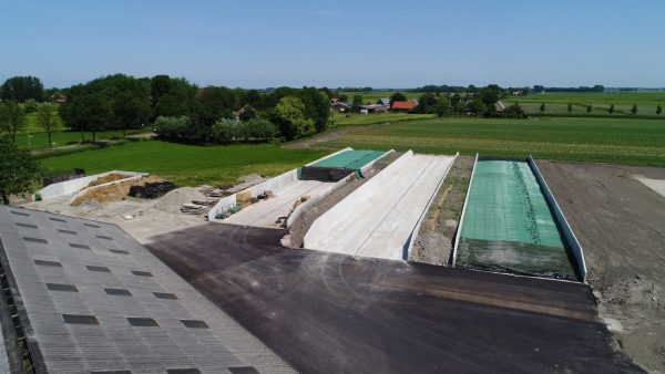 Lakeland- Silage Safe Covering System drone view