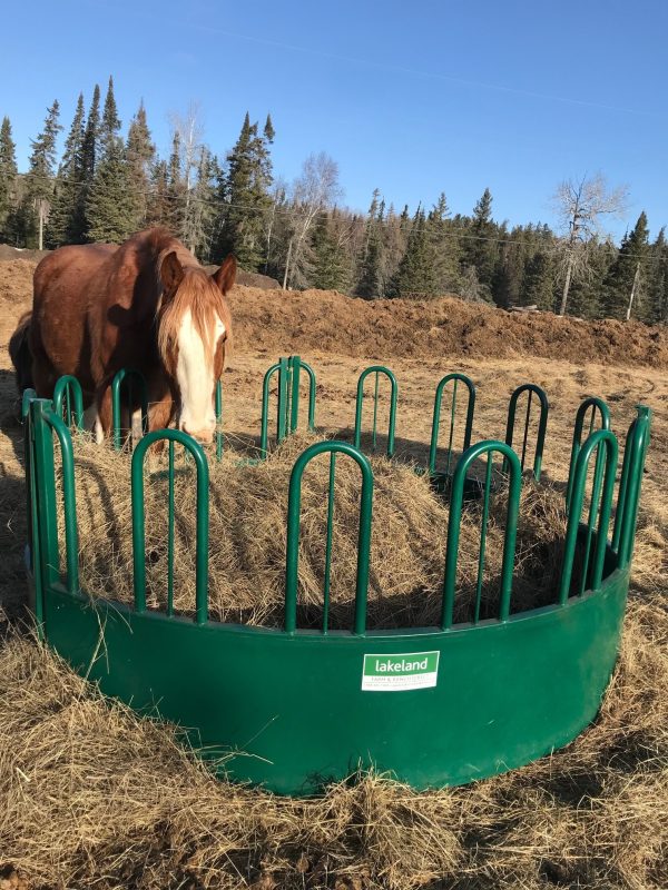Heavy Duty Tombstone Round Bale Feeder in Farm