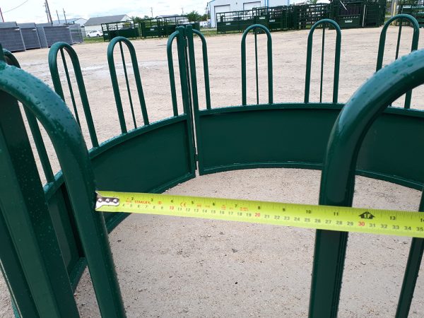 Heavy Duty Tombstone Round Bale Feeder- Gap Meauring