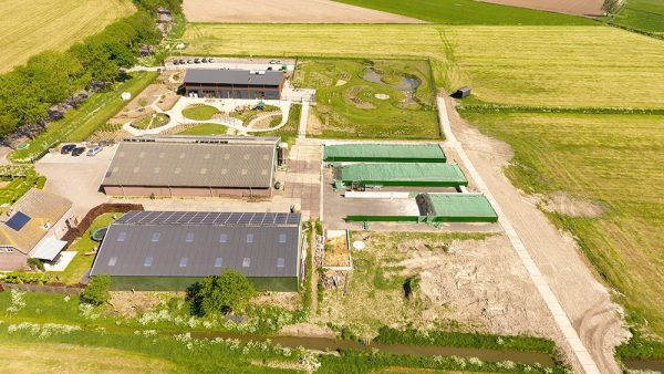 Silage Safe Storage Rack- Drone View
