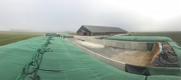 Silage Safe Storage Rack in field view