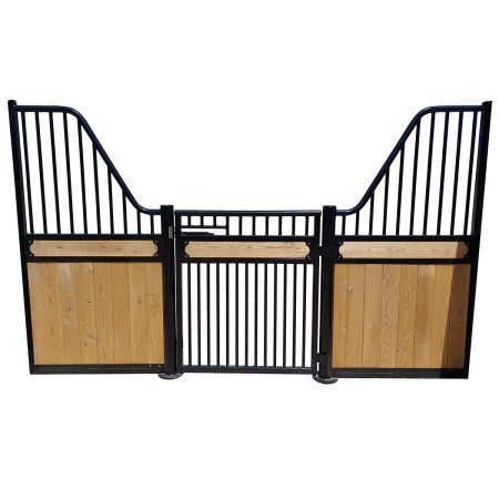 10ft European Hinged Door Horse Stall Fronts View