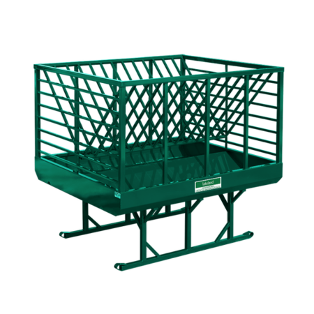 Green Square & Round Bale Horse Feeder