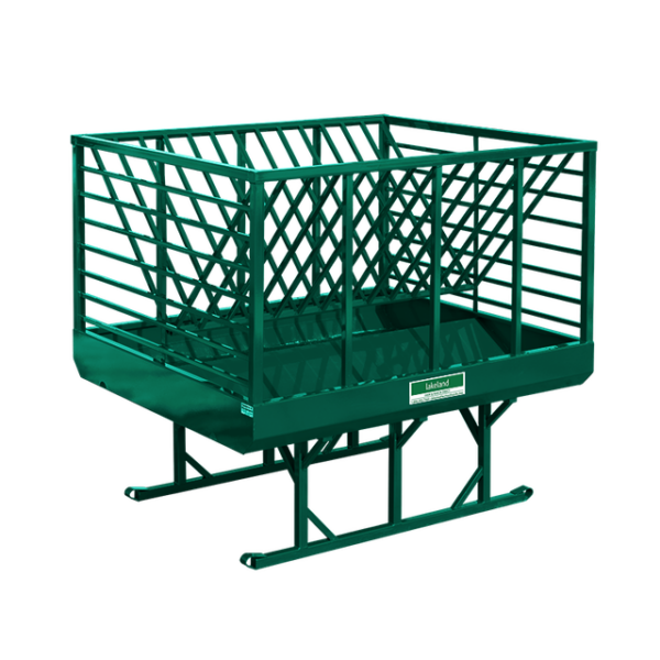 Green Square & Round Bale Horse Feeder